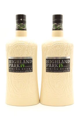 (2) Highland Park Viking Heart 15 Year Old Single Malt Scotch Whisky, Orkney, Scotland, 44% ABV