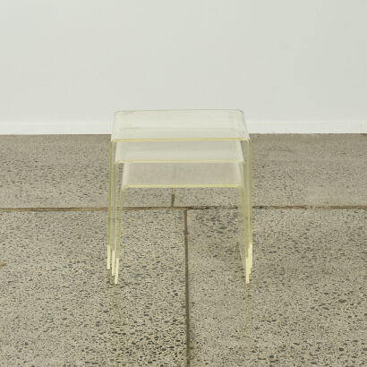 A Trio Of ClearPerspex Nesting Tables