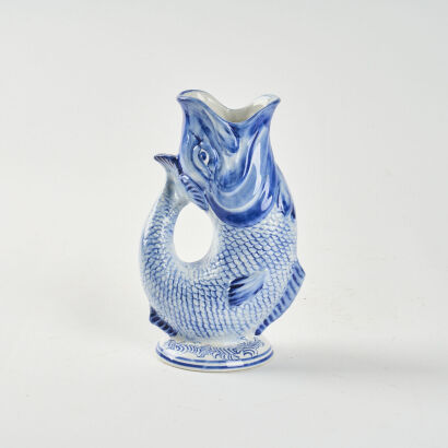 A Cobalt Blue Gurgling Jug