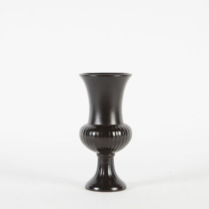 A Crown Lynn Ribbed Slip Cast Vase