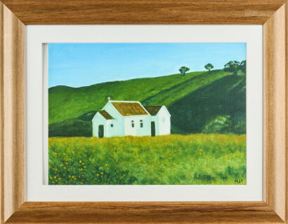 A Painting of the ChurchatAhipara,FarNorthNZ