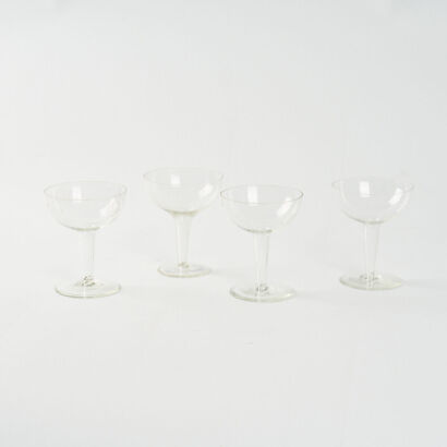 A Collection Of Four Hollow Stem Coupes