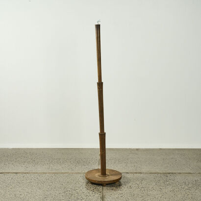 A Mid-Century Oak Floor Lamp