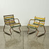 A Pair Of Vintage Rustic Garden Chairs - 2