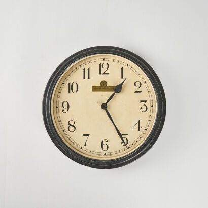 A Large Early 20th Century ATM Wall Clock, England