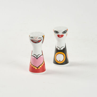 A Set Of Ritzenhoff Friends Petra Peschkes Porcelain Salt And Pepper Shakers