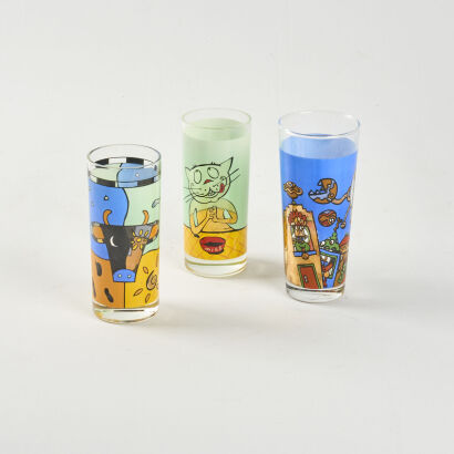 A Set Of Three Ritzenhoff Friends Petra Peschkes Glasses