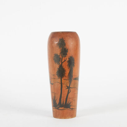 A Souvenirware Hand Painted Vase