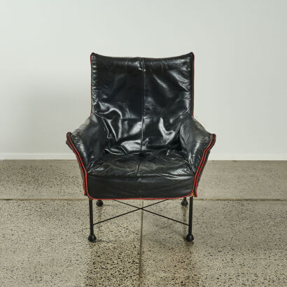 A Module Australia Charly Leather Arm Chair