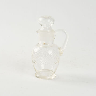 A Victorian Cut Glass Decanter