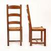 A Pair of Oak Farmhouse Cane Seated Chairs - 3