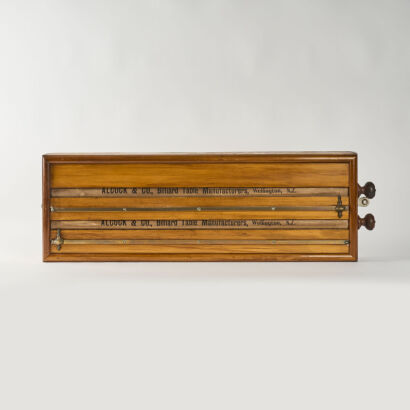 A Billard Scoreboard By Alcock & Co