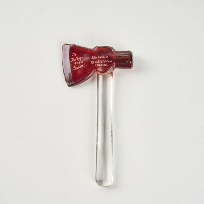 A Vintage Glass Axe, Dunedin Exhibition C.1926