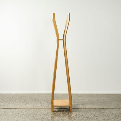 A Contemporary Plywood Coat Stand