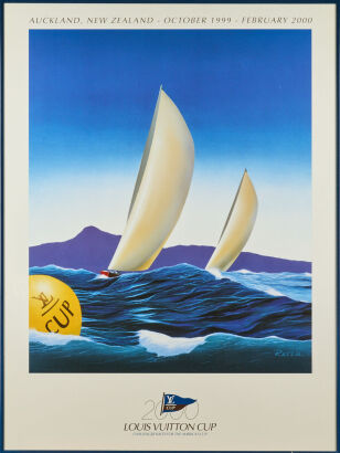 A 2000 Louis Vuitton Cup Lithograph