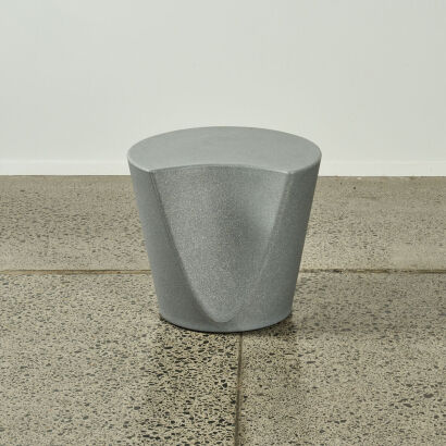 An Apple Indoor/Outdoor Stool In Grey