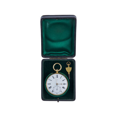 A Victorian 18ct Gold Open Face Pocket Watch