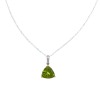 18ct Peridot and Diamond Pendant