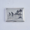 A Stylish Heavy Silver and Gold Cigarette Case - 2