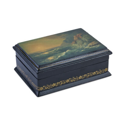 A Russian Painted and Lacquered Box