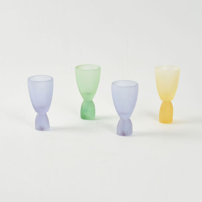 A Set of Four Hoana Stachl Goblets