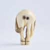 The Grazing Horse Ivory Carved Netsuke - 2