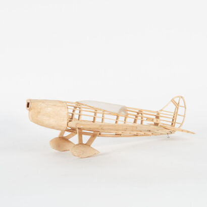 A Balsa Wood Aeroplane Skeleton