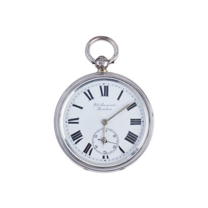 An Edwardian Silver Open Face Pocket Watch by JW Benson, London