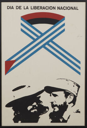 A Framed Fidel Castro Poster C.1974