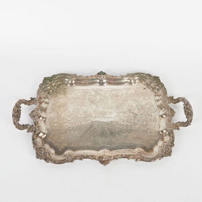 A Silver Plated Serving Platter