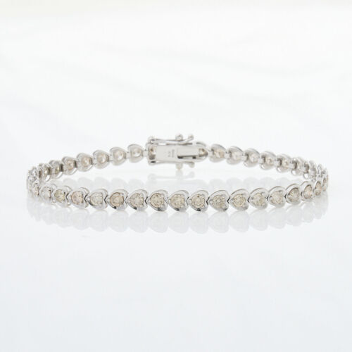 18ct White Gold, Diamond Tennis Bracelet of 3.00cts Total