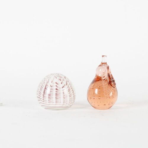 A Pair of Art Glass Paper Weights