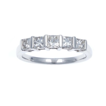 9ct Five Diamond Ring