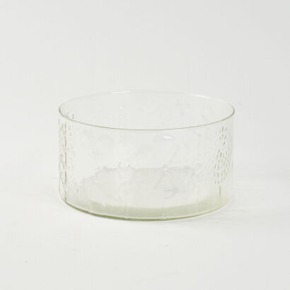 A Iittala Nuutajarvi Flora Glass Bowl