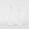 A Pair Of Hand Blown Twisted Glass Vases