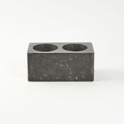 A Black Marble Wine Holder