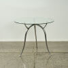 A Stephane Rondel 3 Legged Glass Table