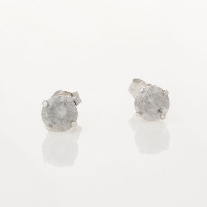 14ct White Gold, Diamond Studs, 1.15cts Total Diamond Weight