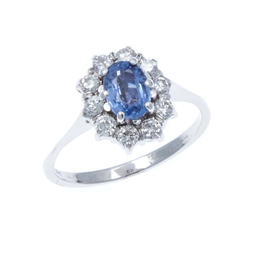 18ct Sapphire and Diamond Ring