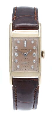 14ct Longines Diamond Wristwatch