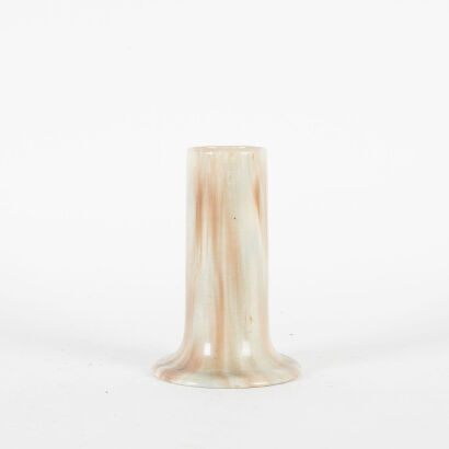 A Ceramic Column Trickle Glaze Vase