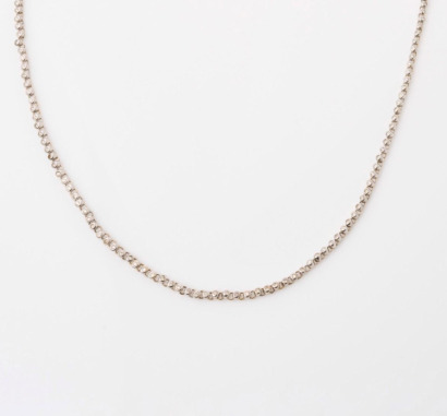 18ct White Gold, 58cm Diamond Necklace of 2.91cts Total