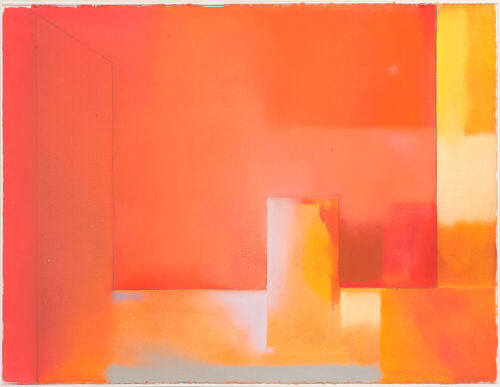 JOHN DRAWBRIDGE Red Still Life Abstract