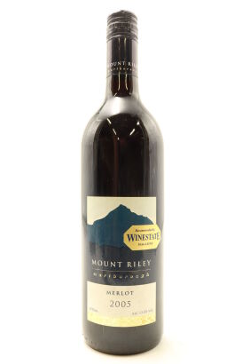 (1) 2005 Mount Riley Wines Merlot, Marlborough