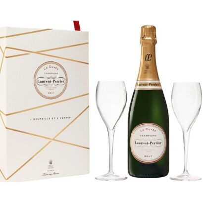 (1) NV Laurent-Perrier Cuvee Brut, Champagne Gift Set [JR16.5] [WE91]