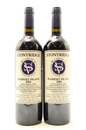 (2) 2004 Stonyridge Vineyard Larose, Waiheke Island