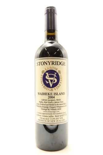 (1) 2004 Stonyridge Vineyard Larose, Waiheke Island