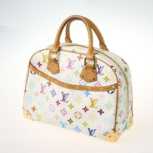 Louis Vuitton Monogram Multi colore Blanc Trouville Bag