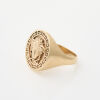 9ct Yellow Gold Medusa Head Large Signet Style ring - 2