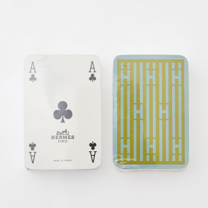 Hermès Set of Playing Cards with Box in Original Packaging